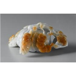 CHINESE CARVED JADE/HARDSTONE GROUP