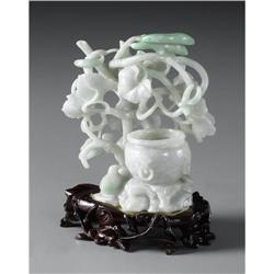 CHINESE CARVED JADE/HARDSTONE GROUP