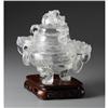 Image 1 : CHINESE CARVED PROBABLY ROCK CRYSTAL TRIPOD KORO
