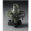 Image 1 : CHINESE CARVED JADE/HARDSTONE TRIPOD KORO