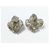 Image 1 : VINTAGE DIAMOND PLATINUM EARRING MOUNTINGS