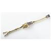 Image 1 : LADY'S SAPPHIRE DIAMOND GOLD BRACELET WRISTWATCH