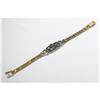 Image 2 : SWISS LADY'S DIAMOND PLATINUM GOLD WRISTWATCH
