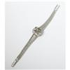 Image 1 : LADY'S DIAMOND WHITE GOLD BRACELET WRISTWATCH