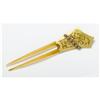 Image 1 : 20TH CENTURY DIAMOND SAPPHIRE GOLD HAIR COMB