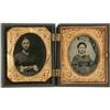 Image 1 : Two Tintypes of Young Girls, One Cased