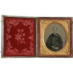 Cased 19th Century Tintype of a Old Woman