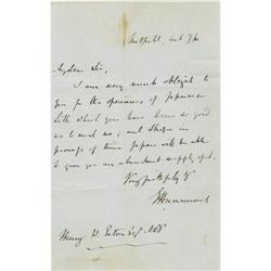 Samuel Hammond Letter Signed