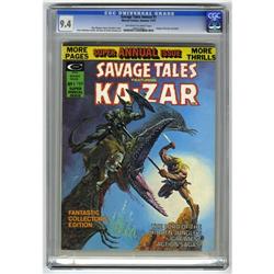 Savage Tales Annual #1 (Marvel, 1975) CGC NM 9.4 Off-wh