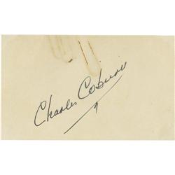 Charles Coburn Autograph