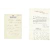 Image 1 : Ethel and Ted Kennedy Handwritten Letters. A typ