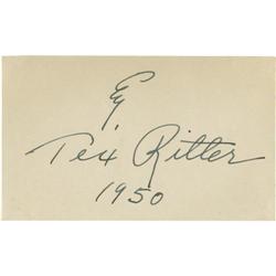 Tex Ritter Autograph