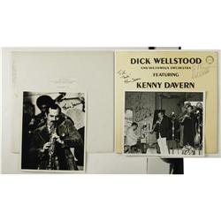 Dick Wellstood Signed Record and Photo Group. Pi