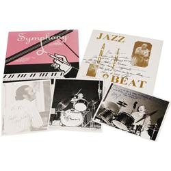 Classic Jazz Signed Record and Photo Group. Ross