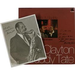 Classic Jazz Autographed Record and Photo Group