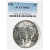 Image 1 : 1928 PEACE SILVER DOLLARS