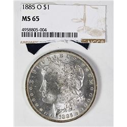 1885-O MORGAN SILVER DOLLAR