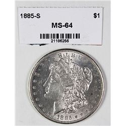 1885-S MORGAN SILVER DOLLAR
