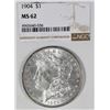 Image 1 : 1904 MORGAN SILVER DOLLAR