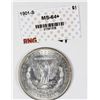 Image 2 : 1901-S MORGAN SILVER DOLLAR