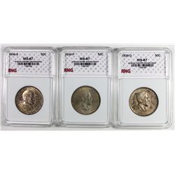 1936 CINCINNATI SET HALF DOLLARS