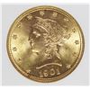 Image 1 : 1901 $10 GOLD LIBERTY