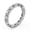 Image 2 : 2.73 ctw Marquise Cut Diamond Eternity Ring 18K White Gold - REF-340X2A