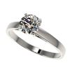 Image 1 : 1 ctw Certified Quality Diamond Engagment Ring 10k White Gold - REF-139G2W