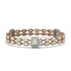 Image 2 : 13.76 ctw Opal & Diamond Bracelet 14K Rose Gold - REF-255G6W