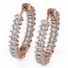 Image 1 : 6.24 ctw Marquise Cut Diamond Designer Earrings 18K Rose Gold - REF-666R2K