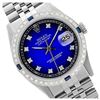Image 1 : Rolex Men's Stainless Steel, QuickSet, Diam Dial & Diam/Sapphire Bezel - REF-521M2F