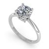 Image 2 : 1.54 ctw VS/SI Diamond Engagment Designer Ring 18k White Gold - REF-472K5Y
