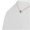 Image 2 : 0.50 ctw Intense Blue Diamond Necklace 18K Yellow Gold - REF-80N2F