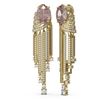 Image 2 : 7.94 ctw Morganite & Diamond Earrings 18K Yellow Gold - REF-541W8H
