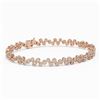Image 1 : 5 ctw Diamond Designer Bracelet 18K Rose Gold - REF-488X2A