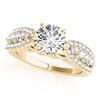 Image 2 : 1.71 ctw Certified VS/SI Diamond 2pc Wedding Set 14k Yellow Gold - REF-186W3H