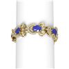 Image 1 : 32.35 ctw Sapphire & Diamond Bracelet 18K Yellow Gold - REF-872A8N