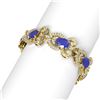 Image 2 : 32.35 ctw Sapphire & Diamond Bracelet 18K Yellow Gold - REF-872A8N