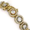 Image 3 : 10.39 ctw Diamond Micro Pave Bracelet 18K Yellow Gold - REF-787A8N