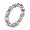 Image 2 : 3.51 ctw Pear Cut Diamond Designer Ring 18K White Gold - REF-478G8W