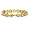 Image 2 : 15.91 ctw Fancy Citrine & Diamond Micro Pave Halo Bracelet 10k Yellow Gold - REF-318A2N