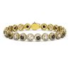 Image 1 : 10.39 ctw Black & Diamond Micro Pave Bracelet 18K Yellow Gold - REF-635A6N
