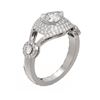 Image 1 : 2.14 ctw Pear Diamond Ring 18K White Gold - REF-497N3F