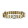 Image 2 : 20.67 ctw Opal & Diamond Bracelet 14K Yellow Gold - REF-472Y8X