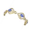 Image 2 : 16.09 ctw Tanzanite & Diamond Bracelet 18K Yellow Gold - REF-890M9G