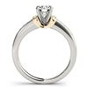 Image 2 : 1.11 ctw Certified VS/SI Diamond Solitaire Ring 18k 2Tone Gold - REF-275X5A