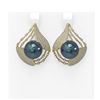 Image 1 : 2.3 ctw Diamond & Pearl Earrings 18K Yellow Gold - REF-282H2R