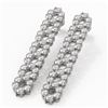 Image 1 : 5 ctw Diamond Designer Earrings 18K White Gold - REF-347G8W