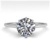 Image 1 : 1.51 ctw Certified VS/SI Diamond Engagment Ring 18k White Gold - REF-567K2Y