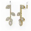 Image 3 : 2.57 ctw Marquise Cut Diamond Designer Earrings 18K Yellow Gold - REF-293N3F